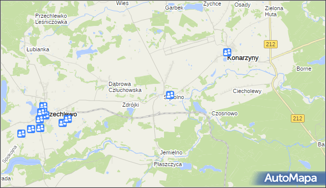 mapa Sąpolno, Sąpolno na mapie Targeo