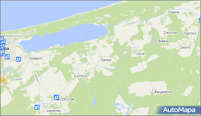 mapa Sarbsk, Sarbsk na mapie Targeo