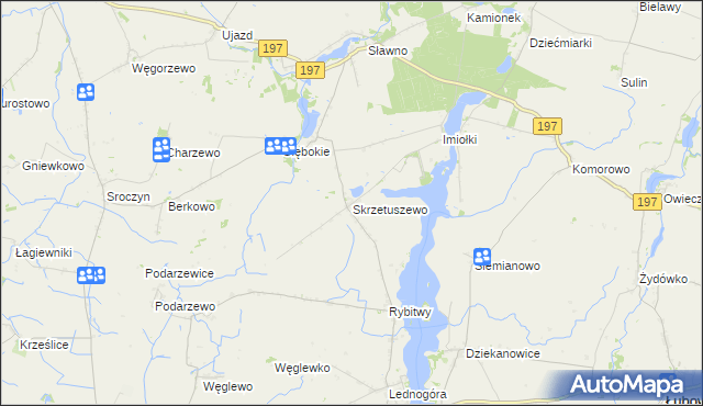 mapa Skrzetuszewo, Skrzetuszewo na mapie Targeo