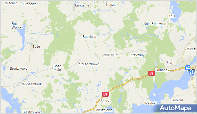 mapa Słabowo, Słabowo na mapie Targeo