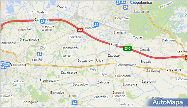 mapa Słomiróg, Słomiróg na mapie Targeo