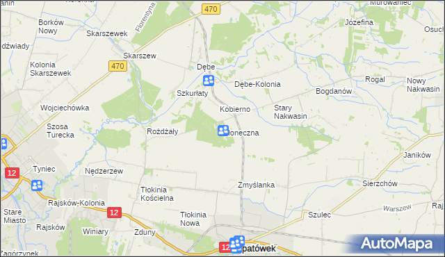 mapa Słoneczna, Słoneczna na mapie Targeo