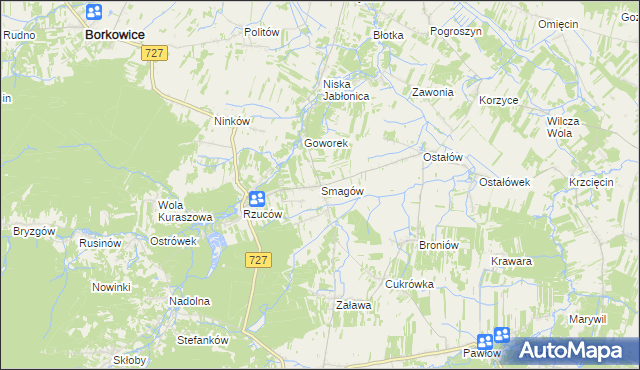 mapa Smagów, Smagów na mapie Targeo