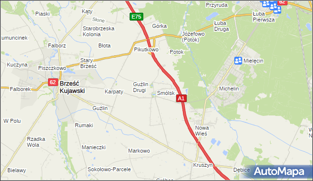 mapa Smólsk, Smólsk na mapie Targeo