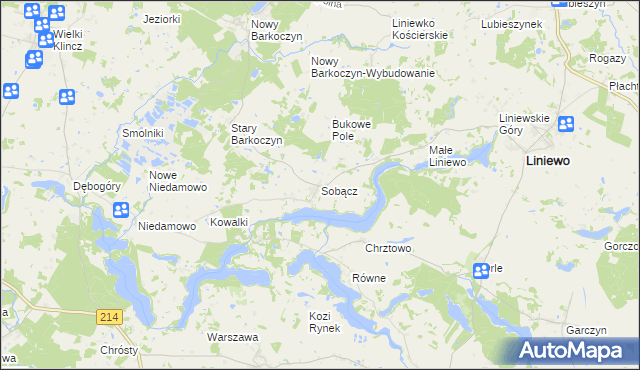 mapa Sobącz, Sobącz na mapie Targeo