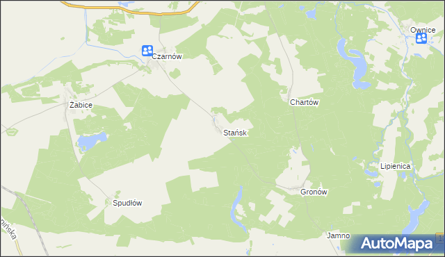 mapa Stańsk, Stańsk na mapie Targeo