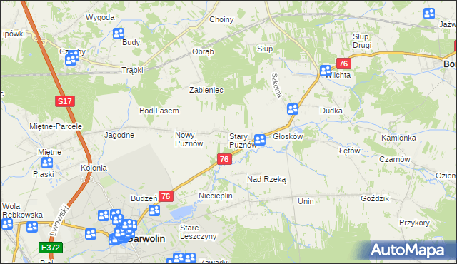 mapa Stary Puznów, Stary Puznów na mapie Targeo