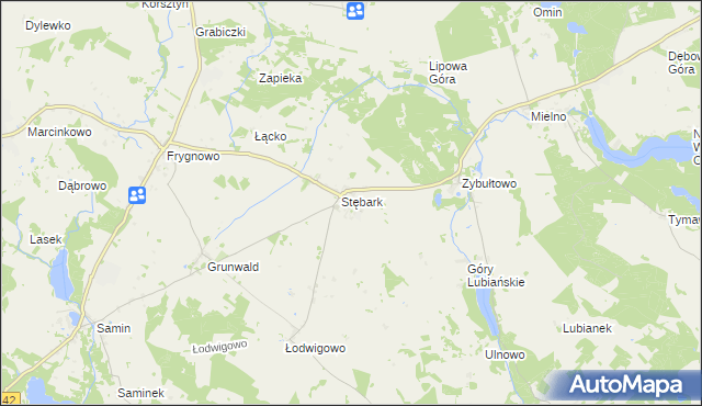 mapa Stębark, Stębark na mapie Targeo