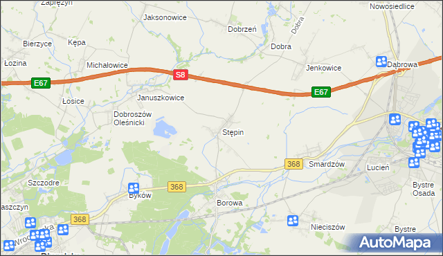 mapa Stępin, Stępin na mapie Targeo