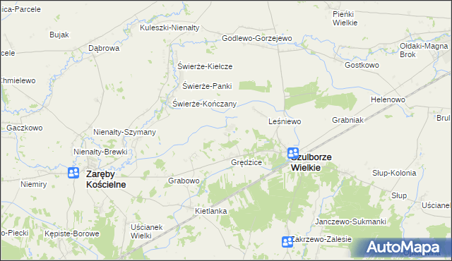 mapa Świerże-Leśniewek, Świerże-Leśniewek na mapie Targeo