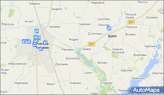 mapa Świesz, Świesz na mapie Targeo