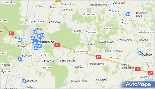 mapa Sworawa Leśniczówka, Sworawa Leśniczówka na mapie Targeo