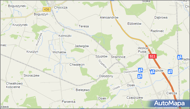 mapa Szypłów, Szypłów na mapie Targeo