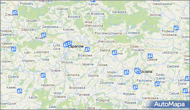 mapa Ubrzeż, Ubrzeż na mapie Targeo