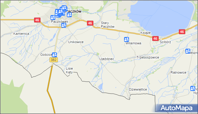 mapa Ujeździec, Ujeździec na mapie Targeo