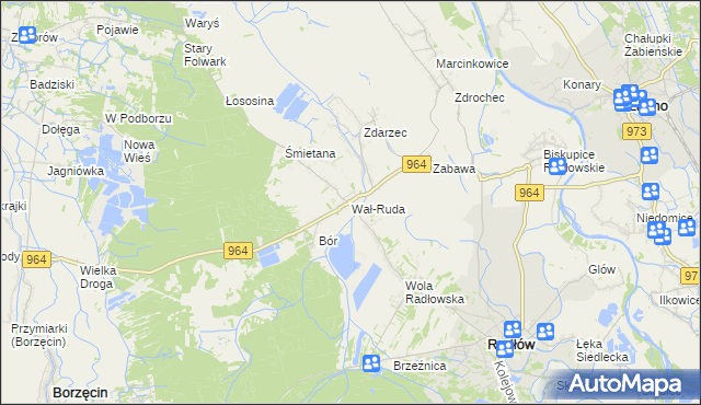 mapa Wał-Ruda, Wał-Ruda na mapie Targeo