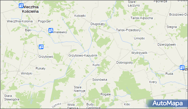 mapa Wasiły, Wasiły na mapie Targeo