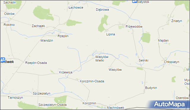 mapa Wasylów Wielki, Wasylów Wielki na mapie Targeo