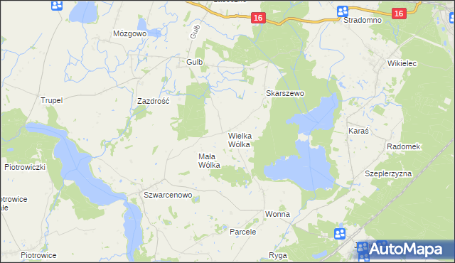 mapa Wielka Wólka, Wielka Wólka na mapie Targeo