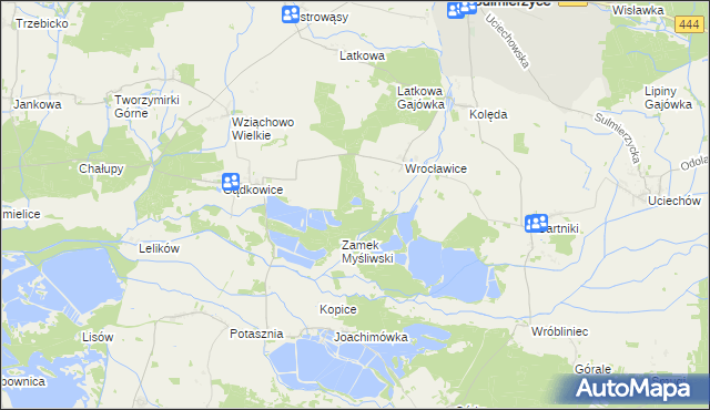 mapa Wrocławice Osada, Wrocławice Osada na mapie Targeo