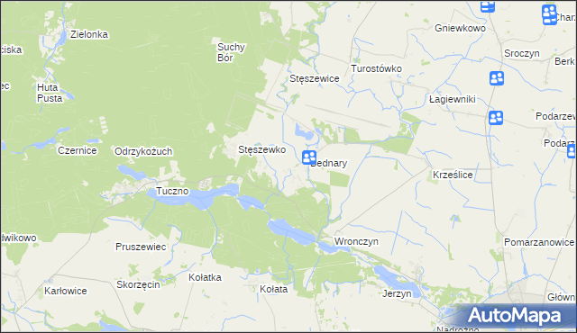 mapa Wronczynek, Wronczynek na mapie Targeo