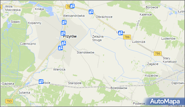 mapa Zarębice, Zarębice na mapie Targeo