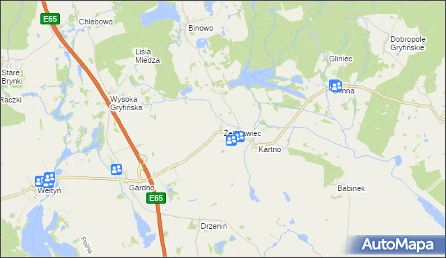 mapa Żelisławiec, Żelisławiec na mapie Targeo