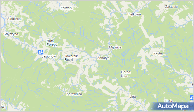 mapa Żohatyn, Żohatyn na mapie Targeo