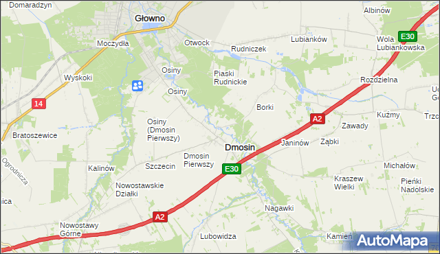 mapa Dmosin Drugi, Dmosin Drugi na mapie Targeo