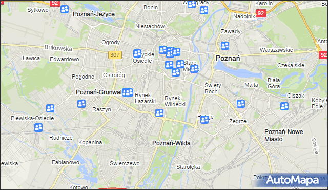 mapa Rynek Wildecki, Rynek Wildecki na mapie Targeo