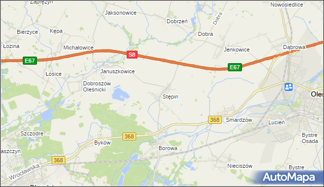 mapa Stępin, Stępin na mapie Targeo