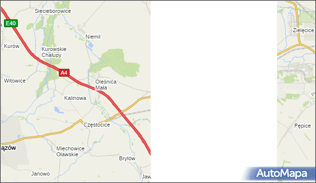 mapa Owczary gmina Oława, Owczary gmina Oława na mapie Targeo