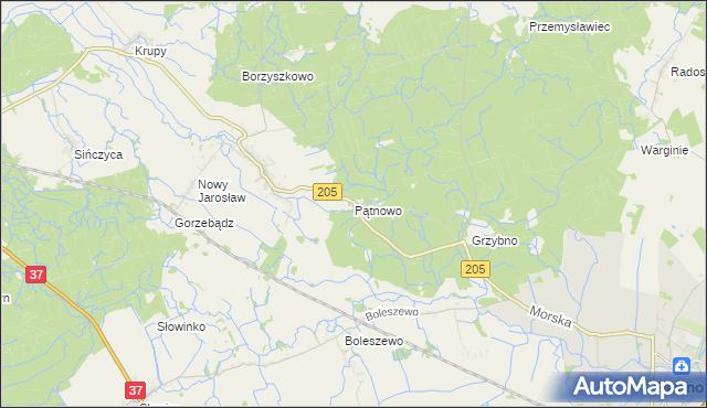 mapa Pątnowo, Pątnowo na mapie Targeo