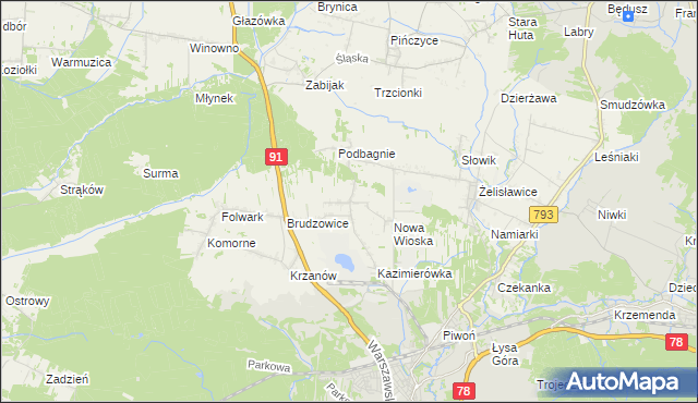 mapa Dziewki, Dziewki na mapie Targeo