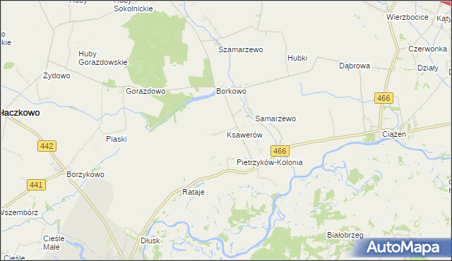 mapa Ksawerów gmina Pyzdry, Ksawerów gmina Pyzdry na mapie Targeo