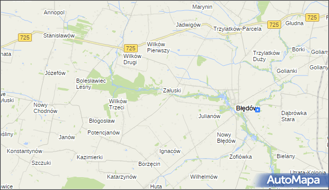 mapa Śmiechówek, Śmiechówek na mapie Targeo