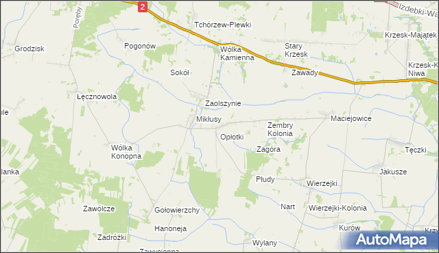 mapa Zembry, Zembry na mapie Targeo