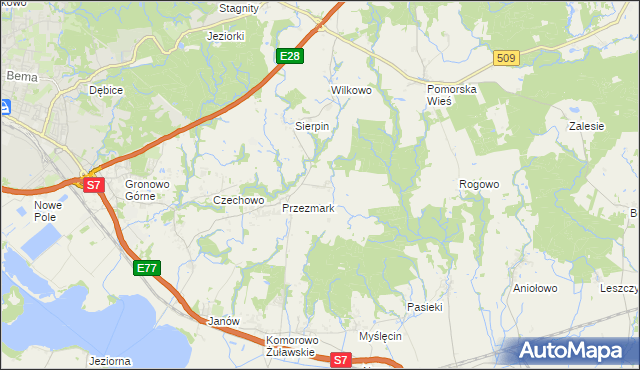 mapa Przezmark-Osiedle, Przezmark-Osiedle na mapie Targeo