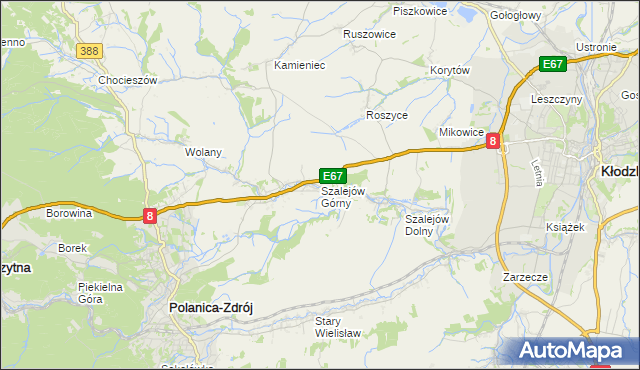 mapa Szalejów Górny, Szalejów Górny na mapie Targeo