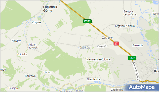 mapa Jaślików, Jaślików na mapie Targeo
