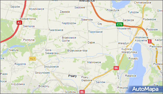 mapa Goląsza Dolna, Goląsza Dolna na mapie Targeo