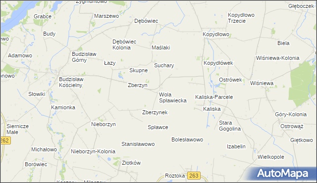 mapa Wola Spławiecka, Wola Spławiecka na mapie Targeo