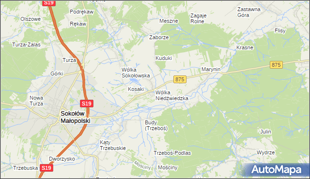 mapa Wólka Niedźwiedzka, Wólka Niedźwiedzka na mapie Targeo