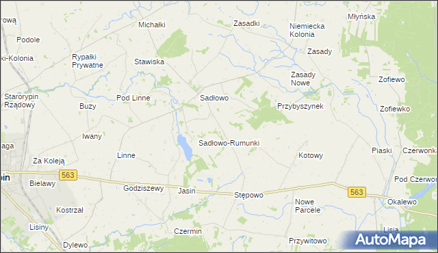 mapa Nowe Sadłowo, Nowe Sadłowo na mapie Targeo