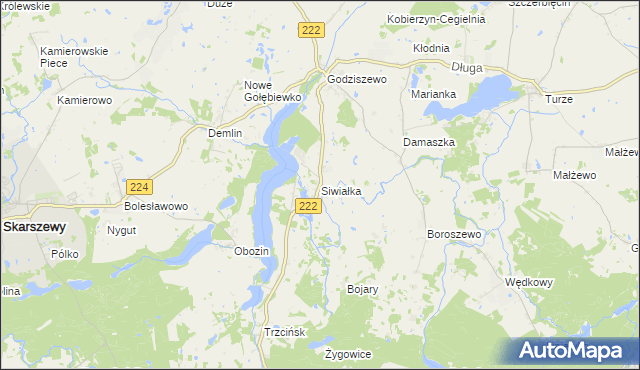 mapa Siwiałka, Siwiałka na mapie Targeo