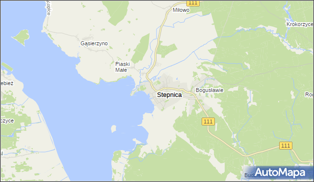 mapa Stepnica, Stepnica na mapie Targeo