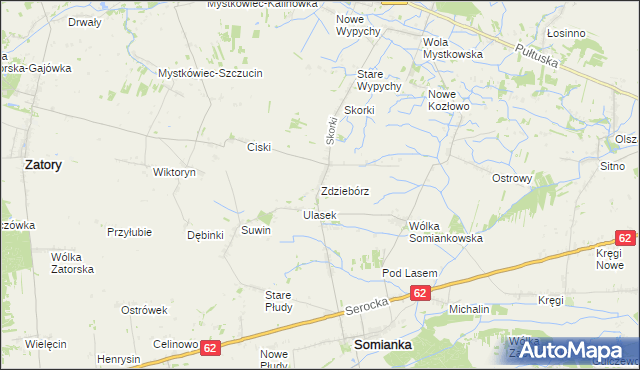 mapa Zdziebórz, Zdziebórz na mapie Targeo