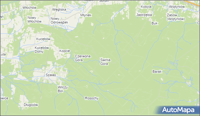 mapa Świnia Góra, Świnia Góra na mapie Targeo