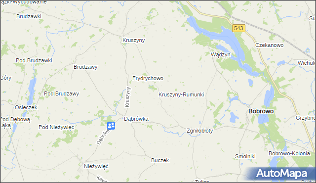 mapa Kruszyny-Rumunki, Kruszyny-Rumunki na mapie Targeo