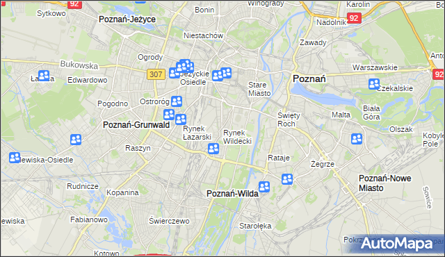 mapa Rynek Wildecki, Rynek Wildecki na mapie Targeo